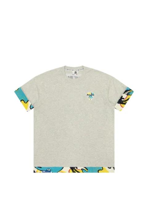Moonface contrasting-trimmed T-shirt by BAPE