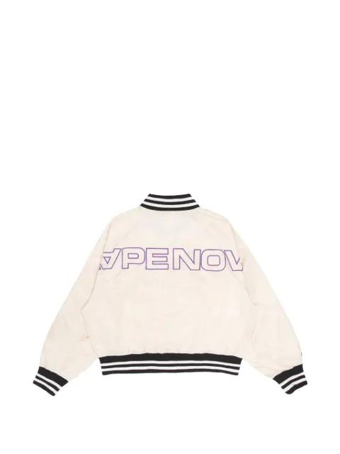 Moonface embroidered bomber jacket by BAPE