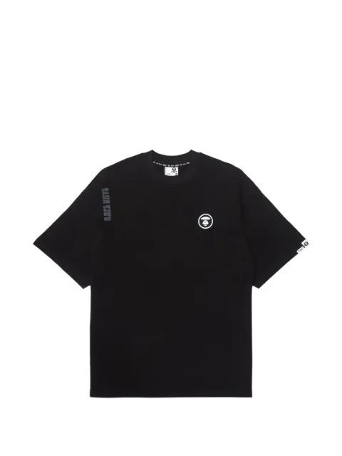 Moonface embroidered-logo cotton T-shirt by BAPE