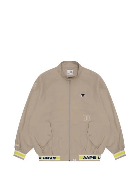 Moonface embroidered zip-up jacket by BAPE