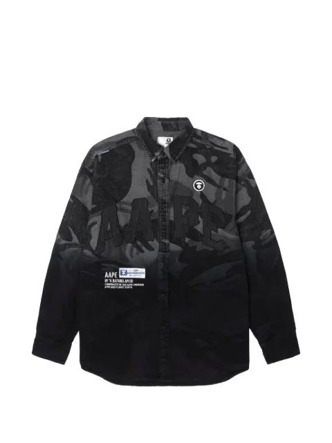 Moonface gradient camouflage shirt by BAPE