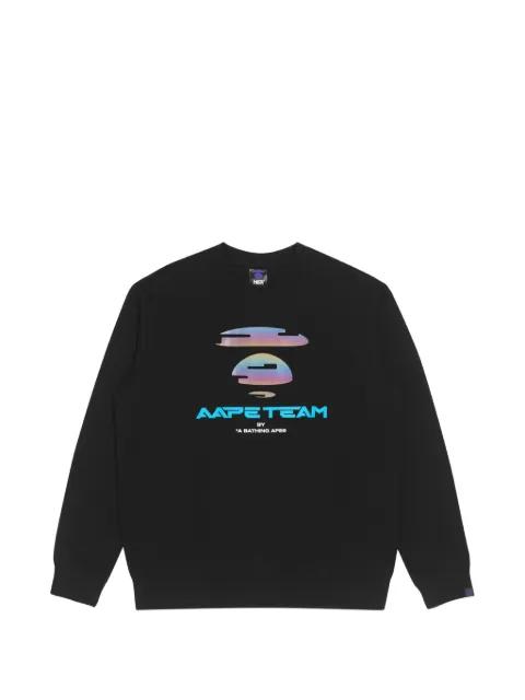 Moonface gradient-graphic sweatshirt by BAPE