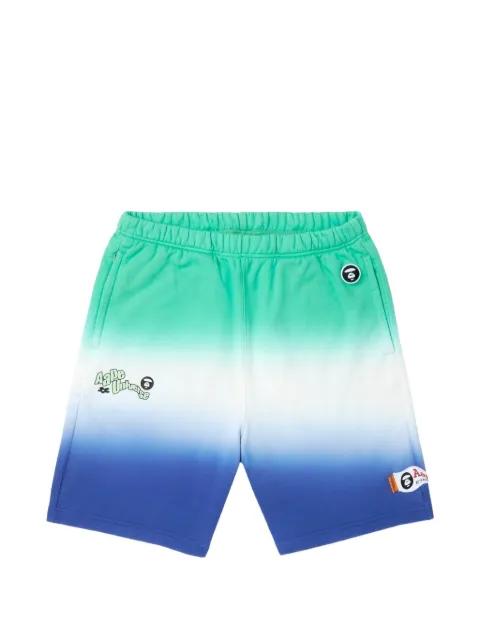 Moonface gradient shorts by BAPE