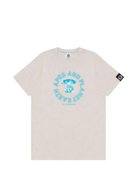 Moonface graphic T-shirt by BAPE