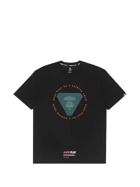 Moonface graphic-print T-shirt by BAPE