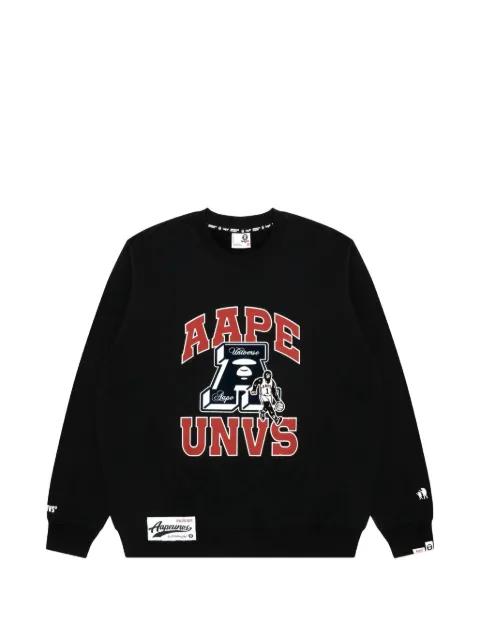 Moonface graphic-print sweatshirt by BAPE