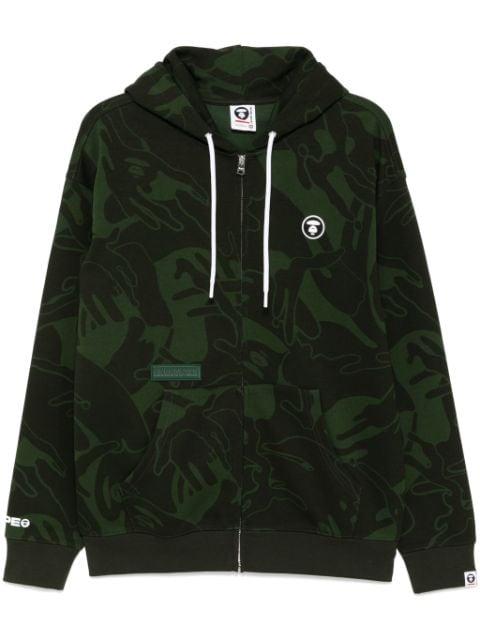 Moonface hoodied jacket by BAPE