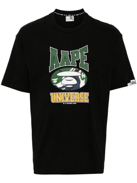 Moonface logo college T-shirt by BAPE