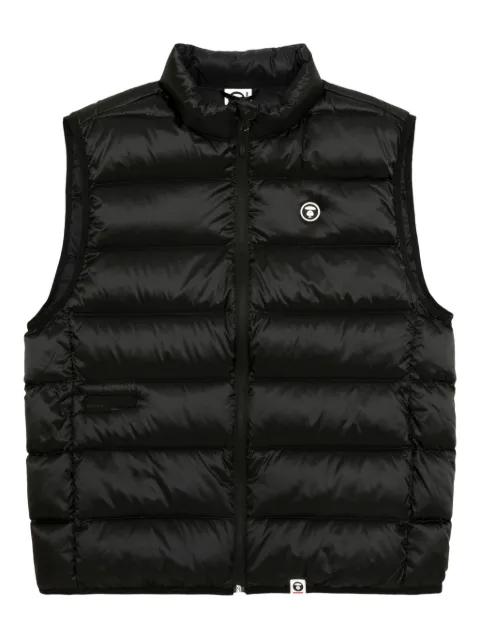 Moonface logo down gilet by BAPE