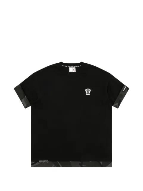 Moonface logo-embroidered T-shirt by BAPE