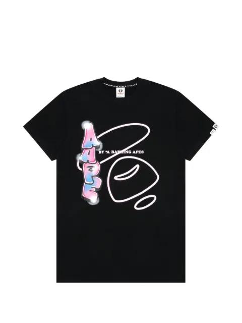 Moonface logo-graphic T-shirt by BAPE