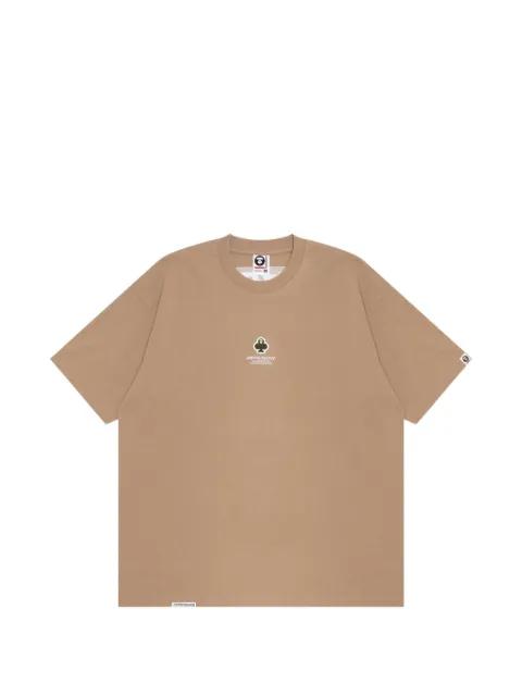 Moonface logo-print T-shirt by BAPE
