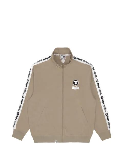 Moonface logo-tape sweatshirt by BAPE