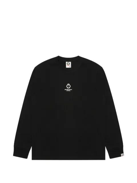 Moonface long-sleeve T-shirt by BAPE