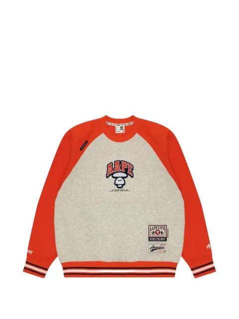 Moonface patch-embellishments sweatshirt by BAPE