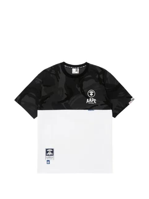Moonface patch panelled T-shirt by BAPE