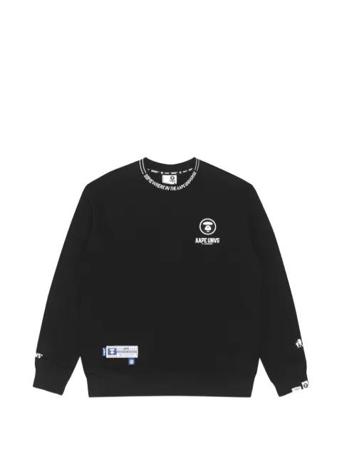 Moonface-patch sweatshirt by BAPE