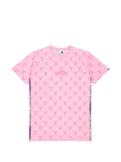 Moonface patterned T-shirt by BAPE