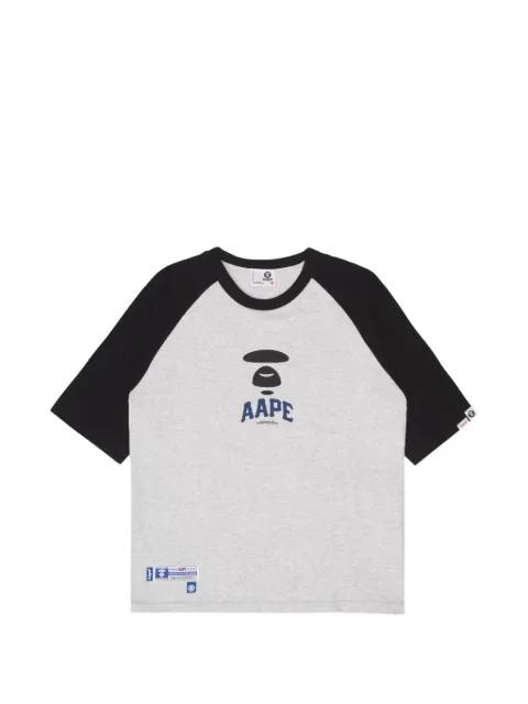 Moonface raglan-sleeve T-shirt by BAPE