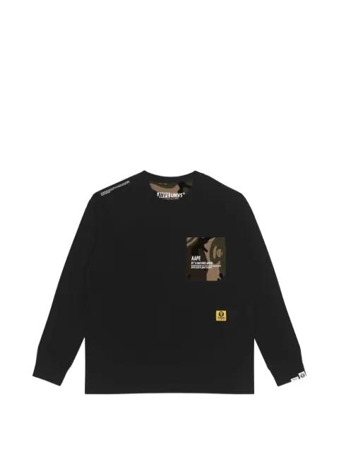 Moonface reversible camouflage-print T-shirt by BAPE