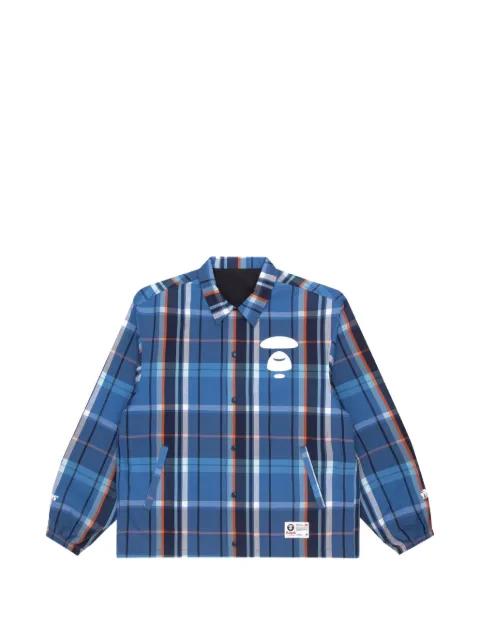 Moonface reversible check jacket by BAPE