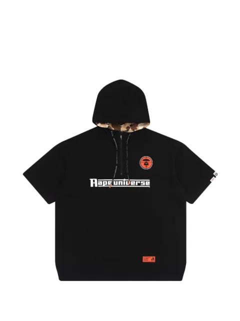 Moonface short-sleeved hoodie by BAPE