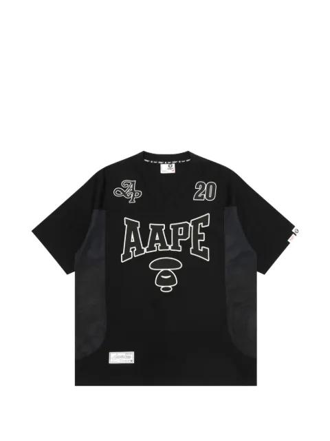 Moonface varsity T-shirt by BAPE