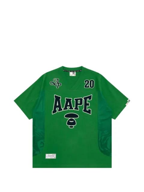 Moonface varsity T-shirt by BAPE