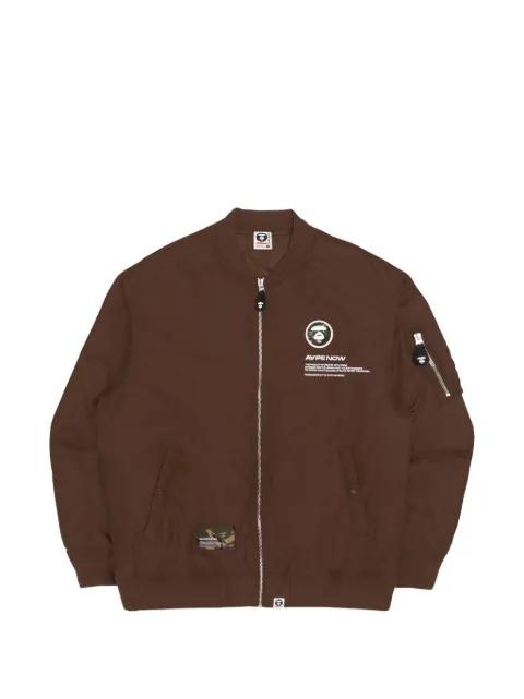 Moonface zipped bomber jacket by BAPE