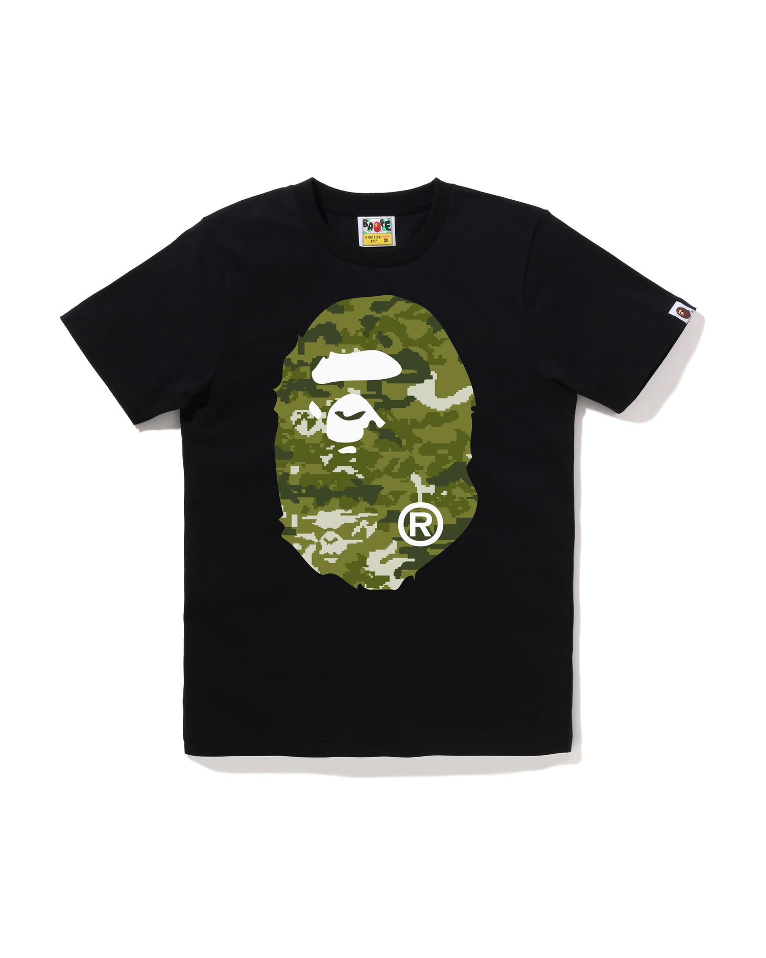 Multi Pixel Camo Big Ape Head Tee by BAPE
