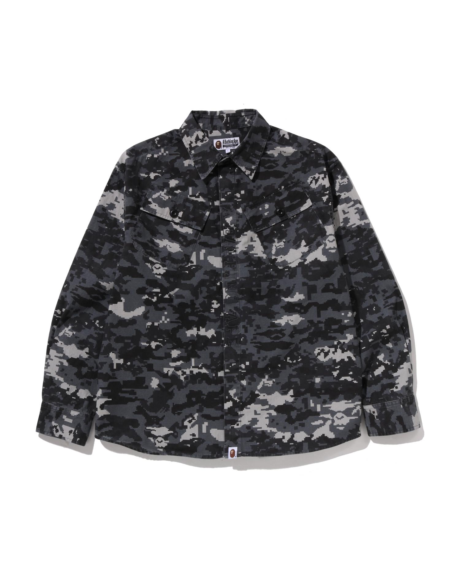 Multi Pixel Camo Military Shirt by BAPE