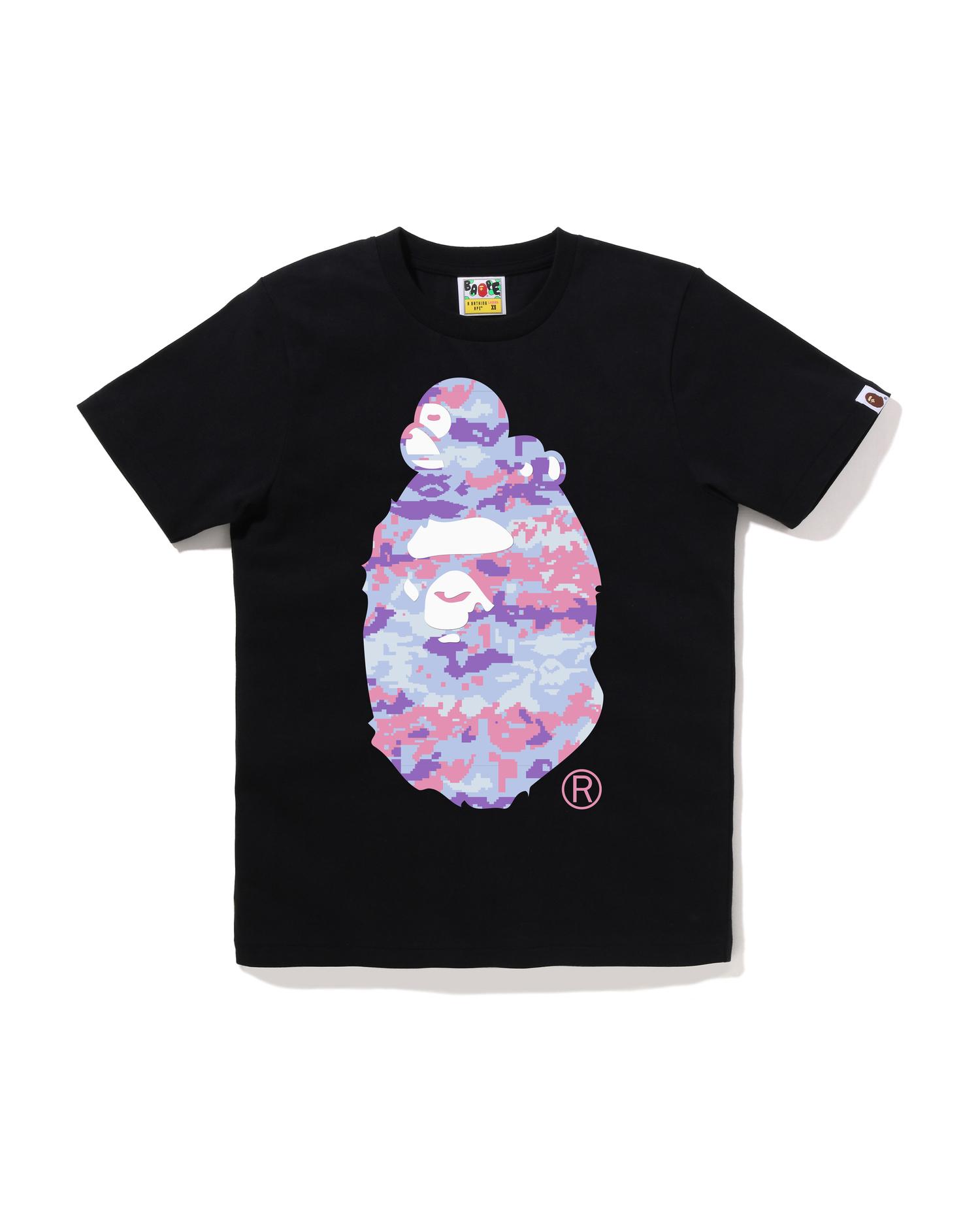 Multi Pixel Camo Milo On Big Ape Tee by BAPE