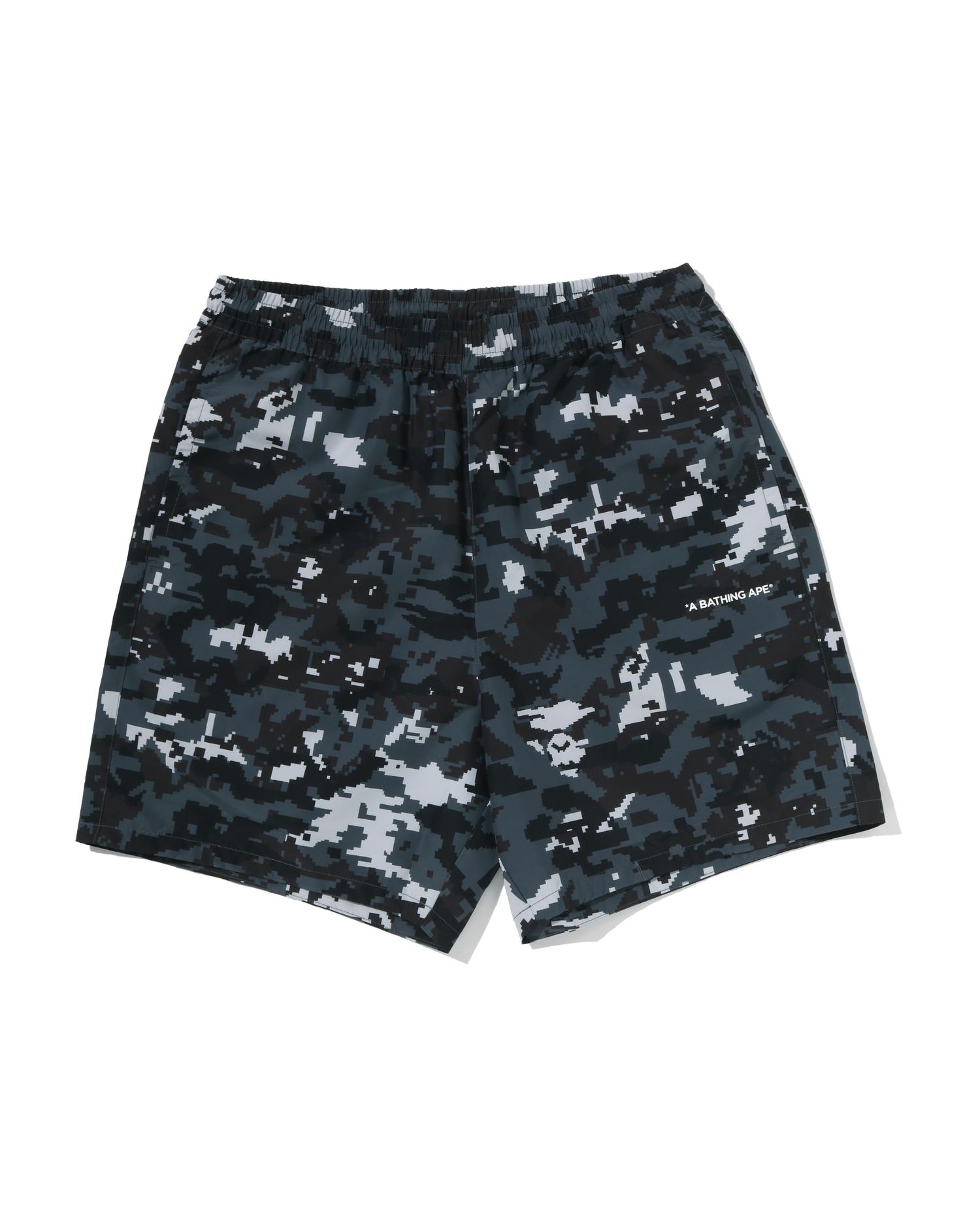 Multi Pixel Camo Relaxed Fit Beach Shorts by BAPE