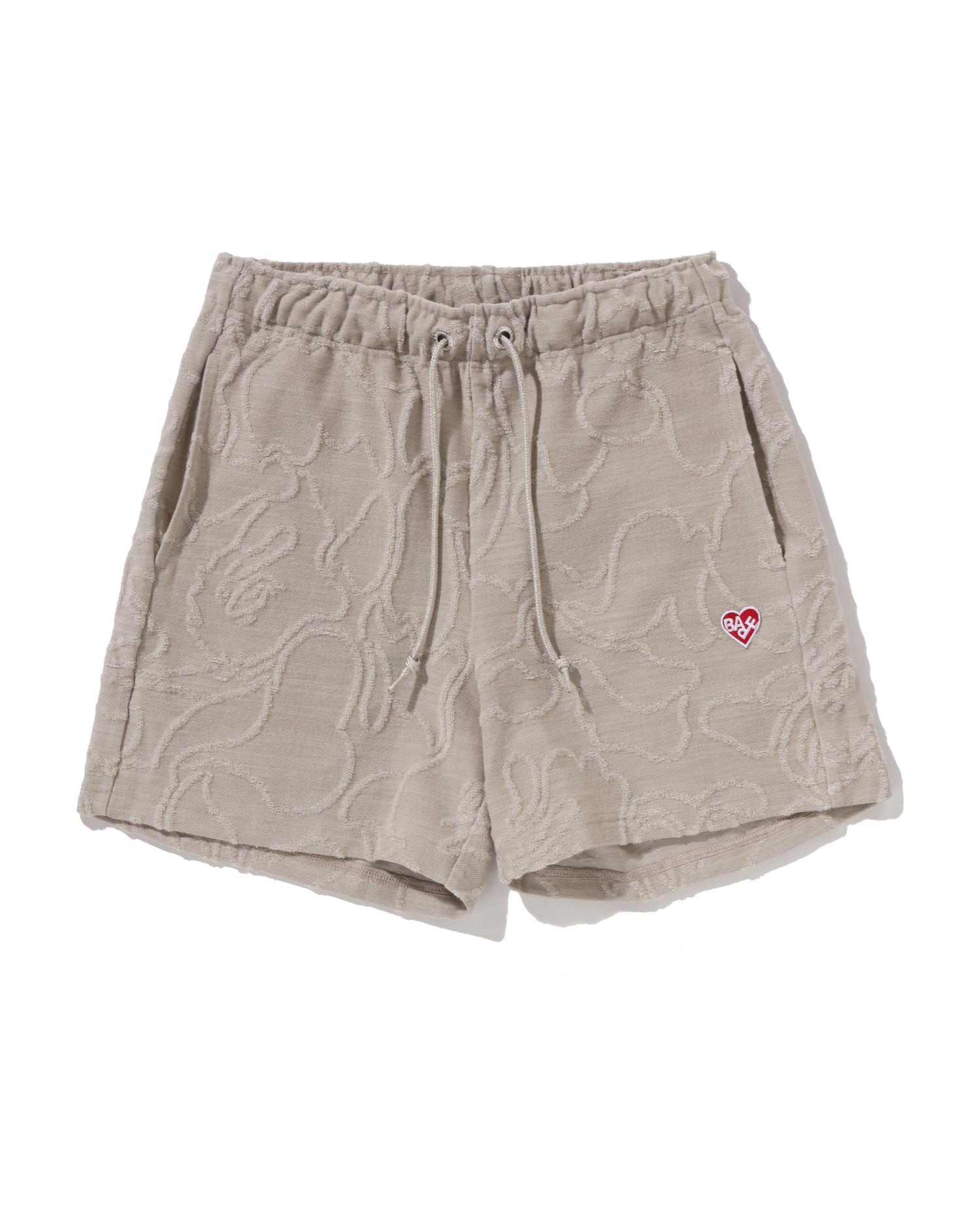 Neon Camo Jacquard Sweat Shorts by BAPE
