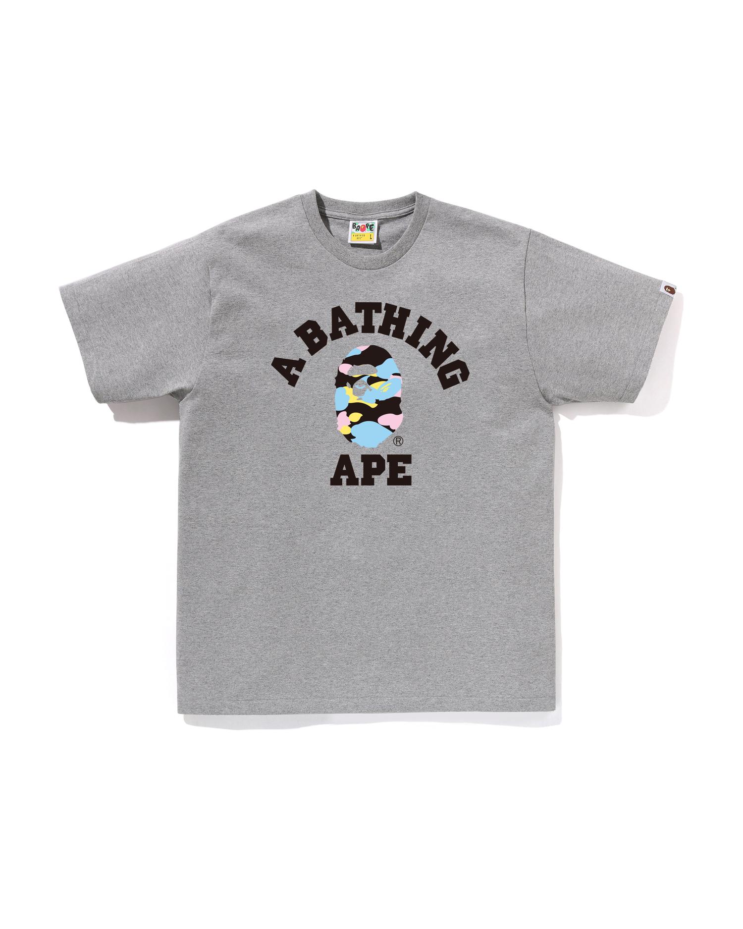 New Multi Camo College Tee by BAPE