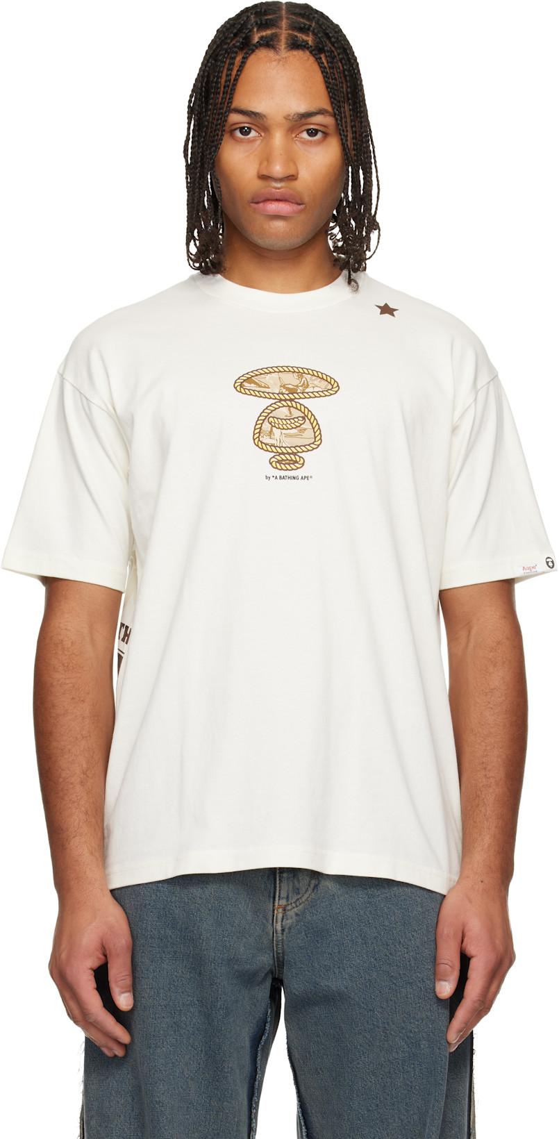 Off-White Moonface Logo Short Sleeve T-shirt by BAPE