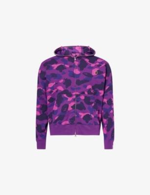 One Point Camouflage-Print Cotton Hoody by BAPE