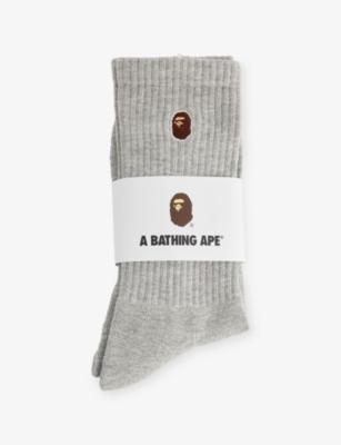 One Point Cotton-Blend Crew Socks by BAPE