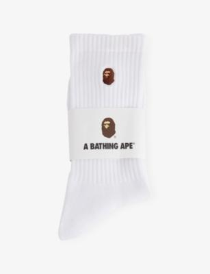 One Point Cotton-Blend Crew Socks by BAPE