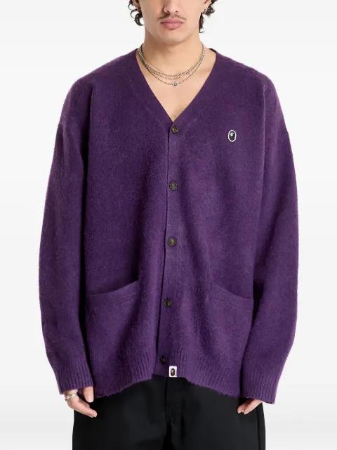 One Point Hairly Yarn button cardigan by BAPE