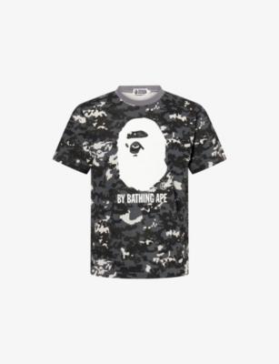Pixel Camo Graphic-Print Cotton T-Shirt by BAPE