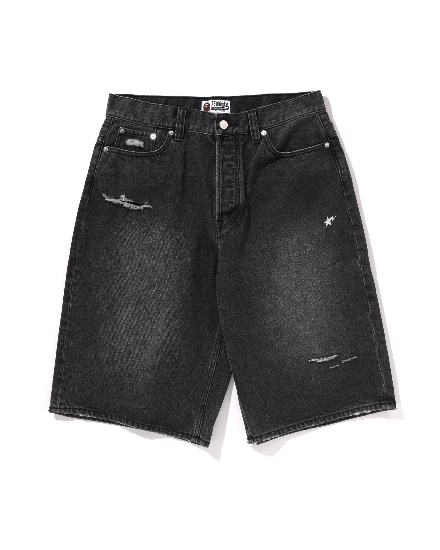 STA Relaxed Fit Denim Shorts by BAPE