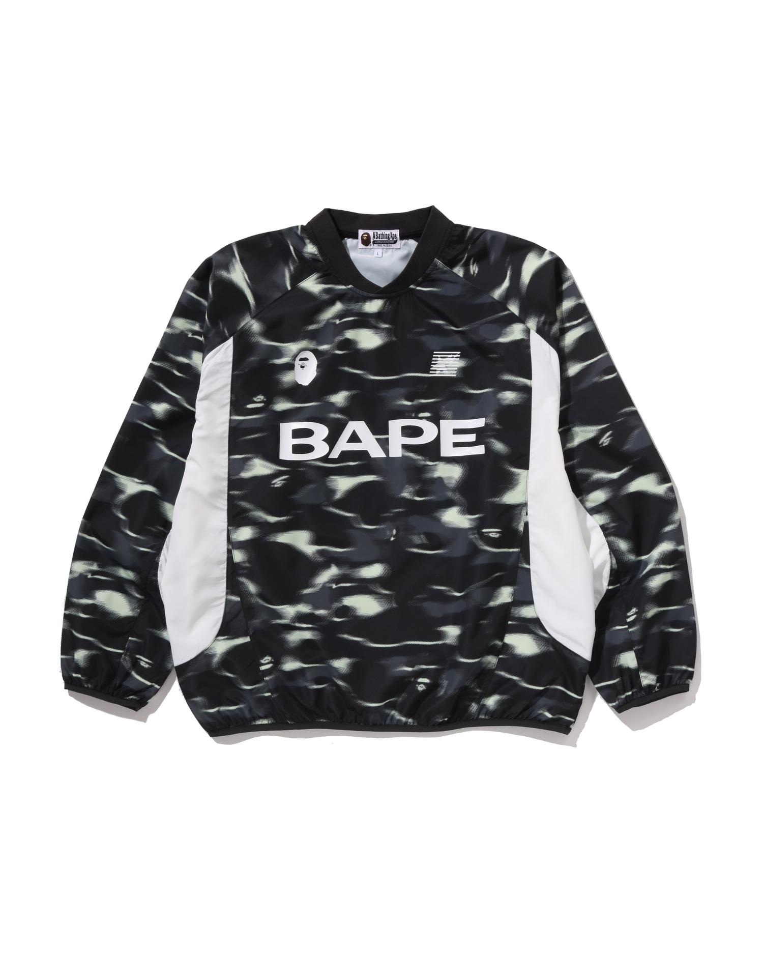 Screen Camo Football Logo Relaxed Fit Crewneck Sweatshirt by BAPE