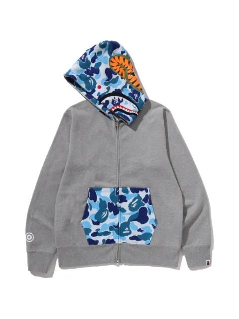 Shark Camo-print hoodie by BAPE