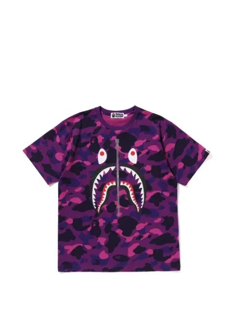 Shark camouflage-print T-shirt by BAPE