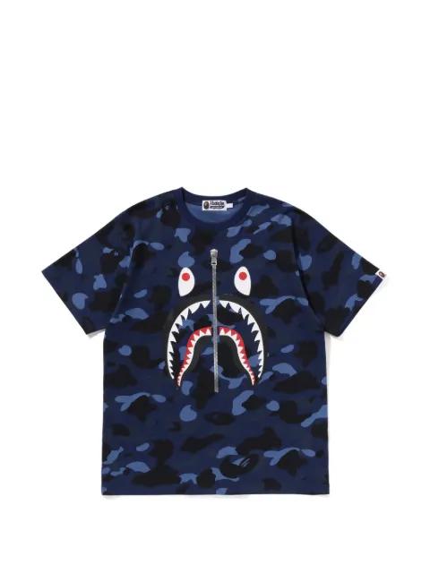 Shark camouflage-print T-shirt by BAPE