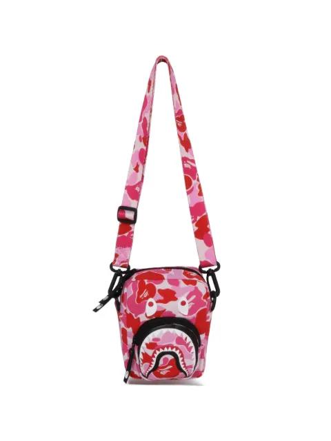 Shark camouflage-print messenger bag by BAPE
