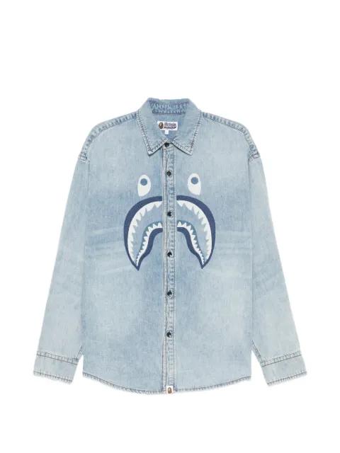 Shark denim shirt by BAPE