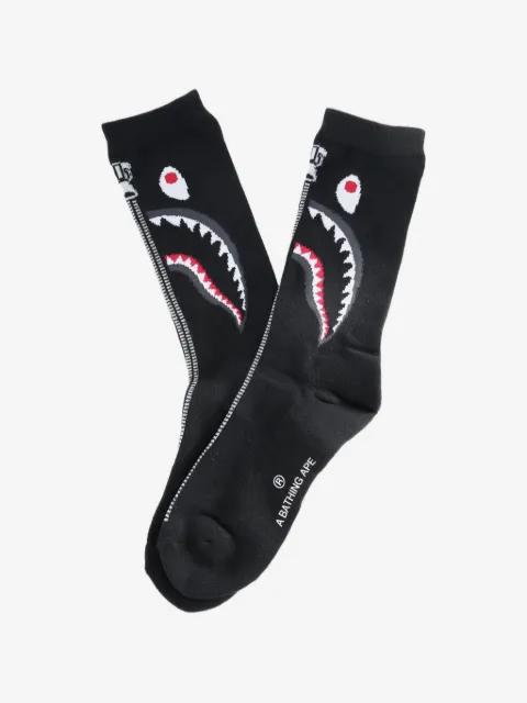 Shark-print socks by BAPE