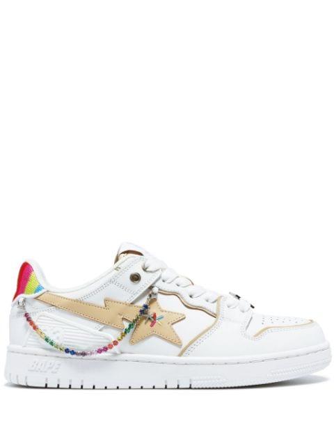 Sk8 Sta leather sneakers by BAPE